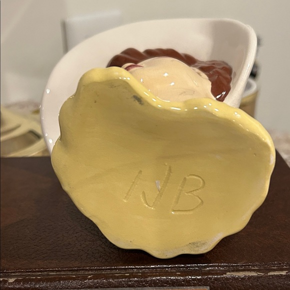 Vintage Lady Head Planter/ Vase Handmade 6.5 x 6 Inches - Picture 4 of 5